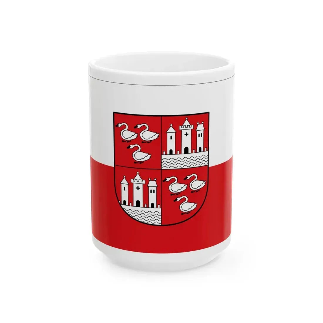 Flagge Zwickau (Germany) White Coffee Mug 15oz - Go Mug Yourself