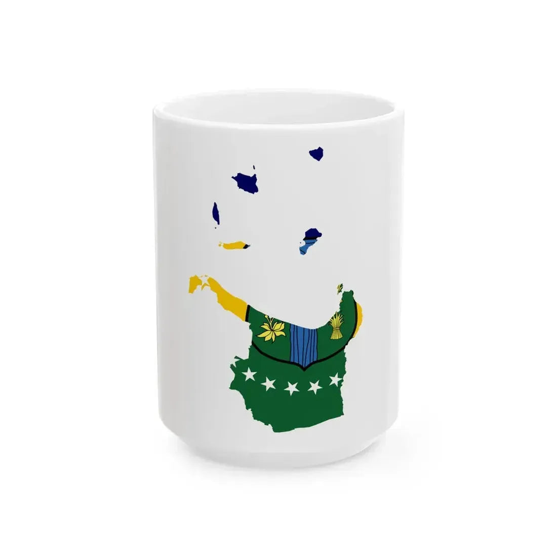 FlagMap Cagayan Province Philippines (Philippines) White Coffee Mug 15oz - Go Mug Yourself