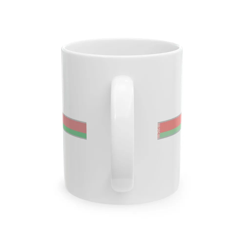 FlagRibbon Belarus (Belarus) White Coffee Mug - Go Mug Yourself