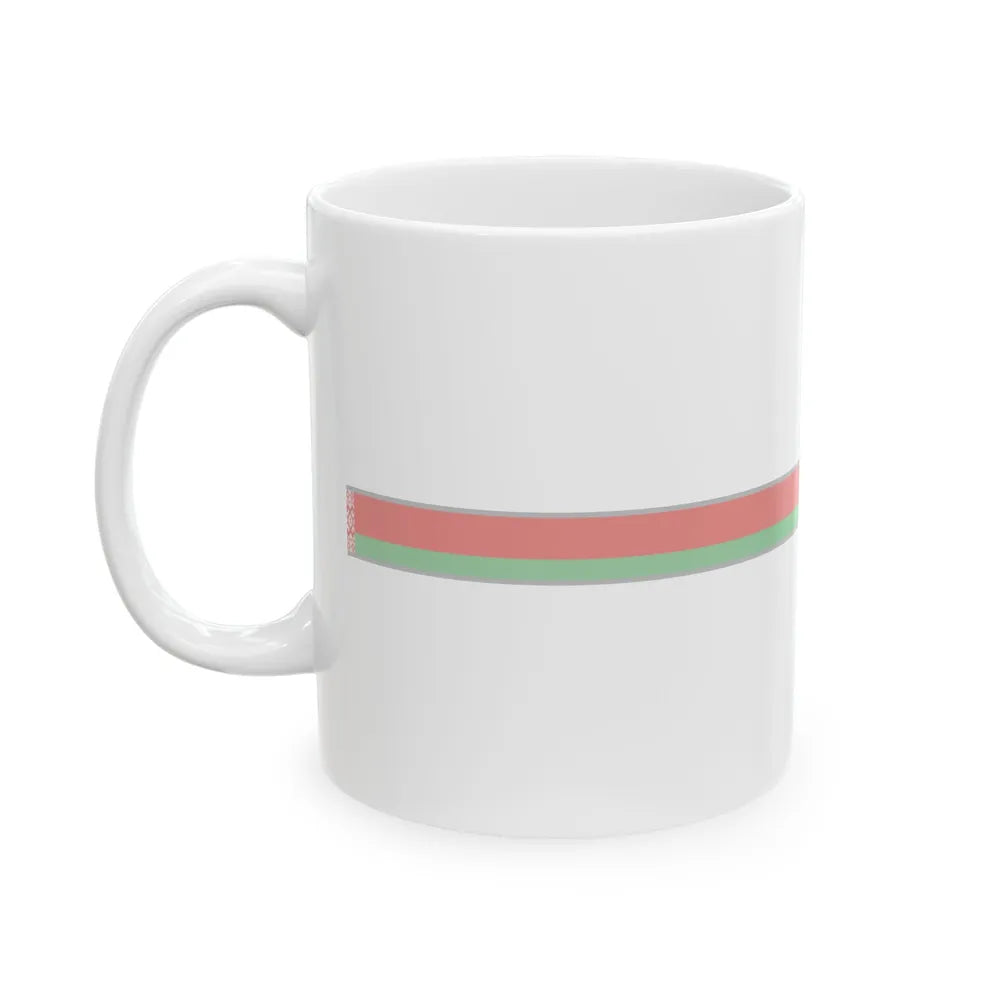 FlagRibbon Belarus (Belarus) White Coffee Mug - Go Mug Yourself