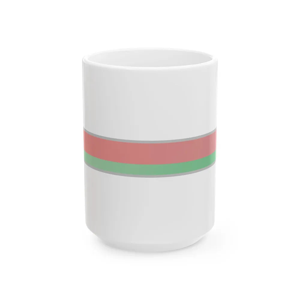 FlagRibbon Belarus Shrt (Belarus) White Coffee Mug 15oz - Go Mug Yourself