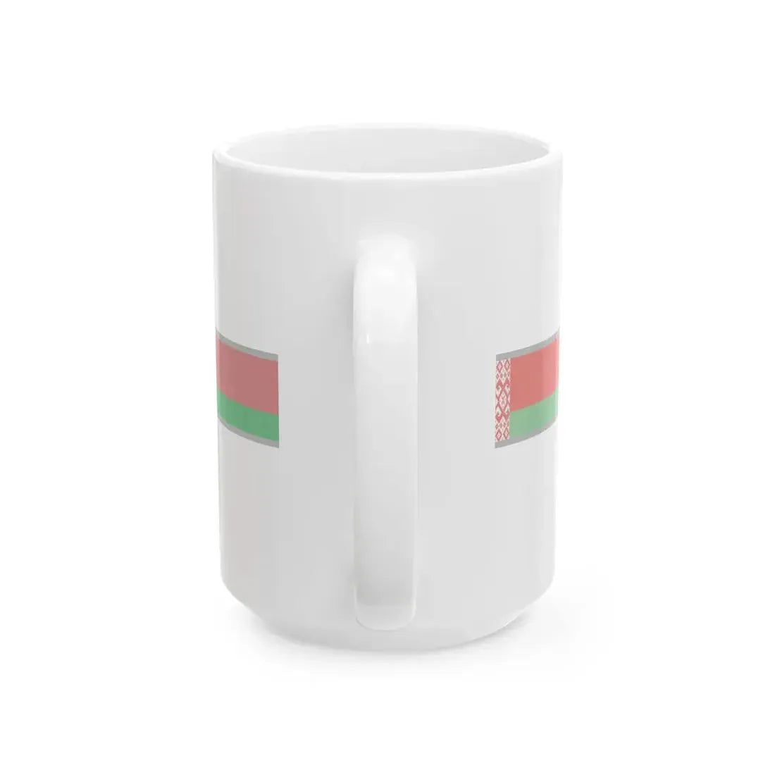 FlagRibbon Belarus Shrt (Belarus) White Coffee Mug - Go Mug Yourself