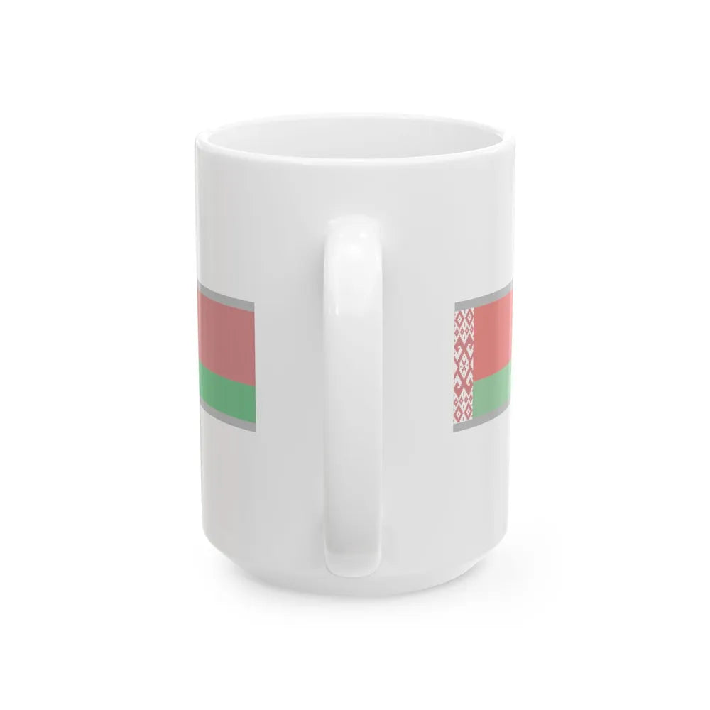 FlagRibbon Belarus Sup Shrt (Belarus) White Coffee Mug - Go Mug Yourself