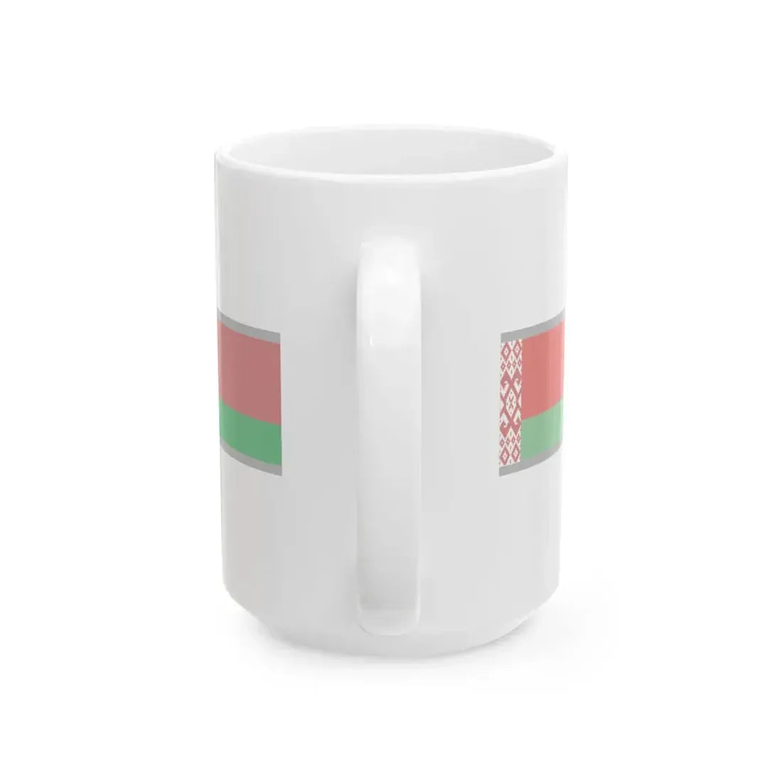FlagRibbon Belarus Sup Shrt (Belarus) White Coffee Mug - Go Mug Yourself
