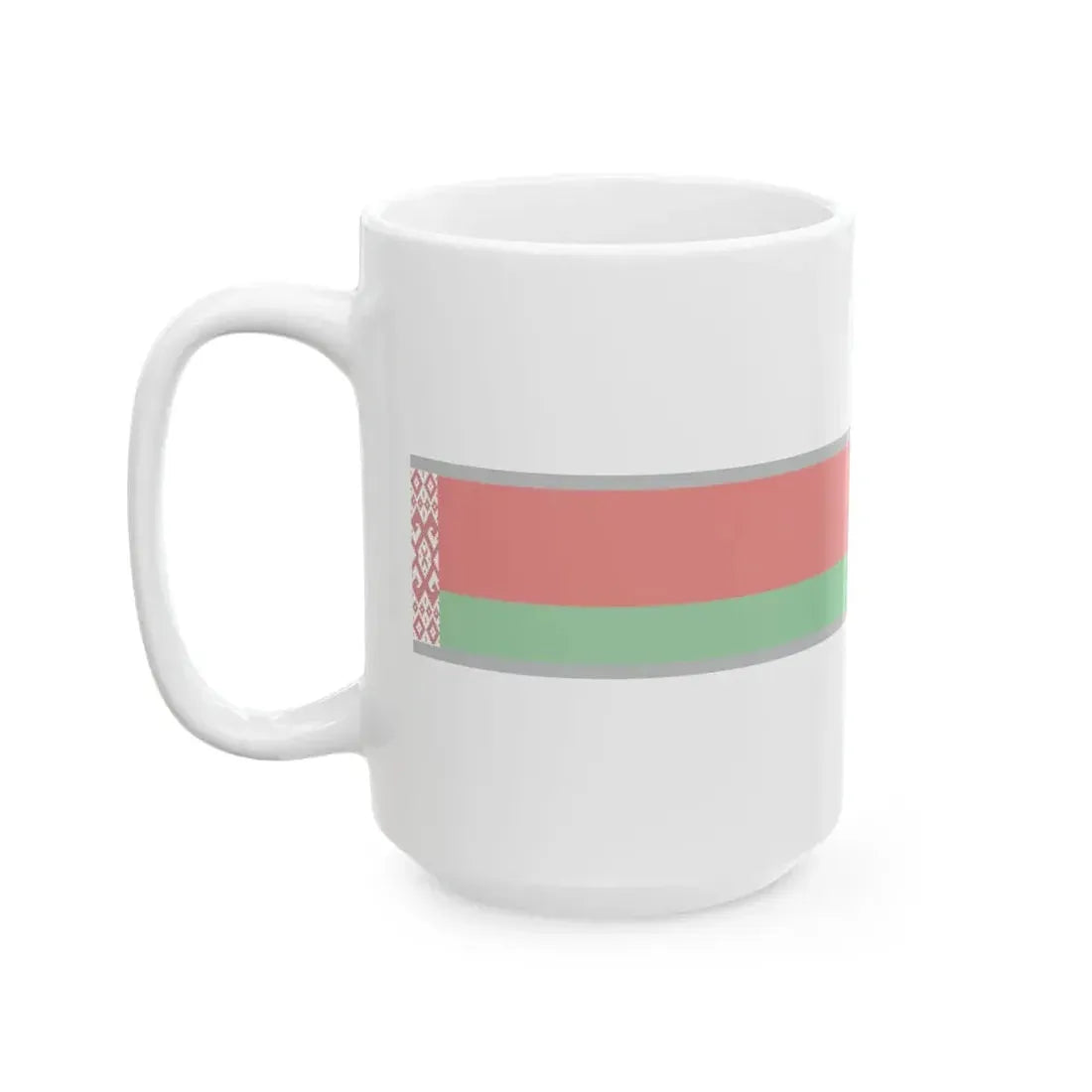FlagRibbon Belarus Sup Shrt (Belarus) White Coffee Mug - Go Mug Yourself