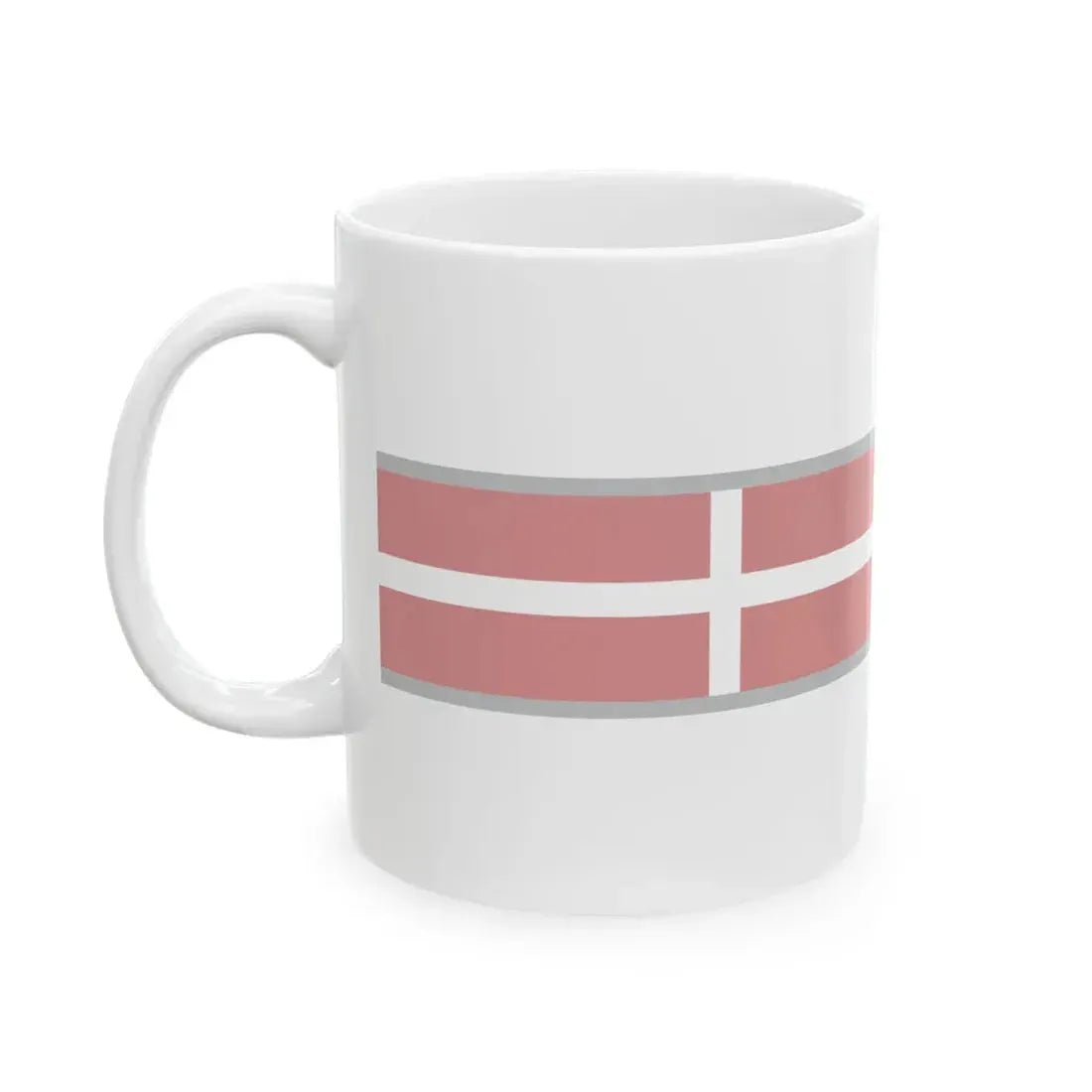 FlagRibbon Denmark Sup Shrt (Denmark) White Coffee Mug - Go Mug Yourself