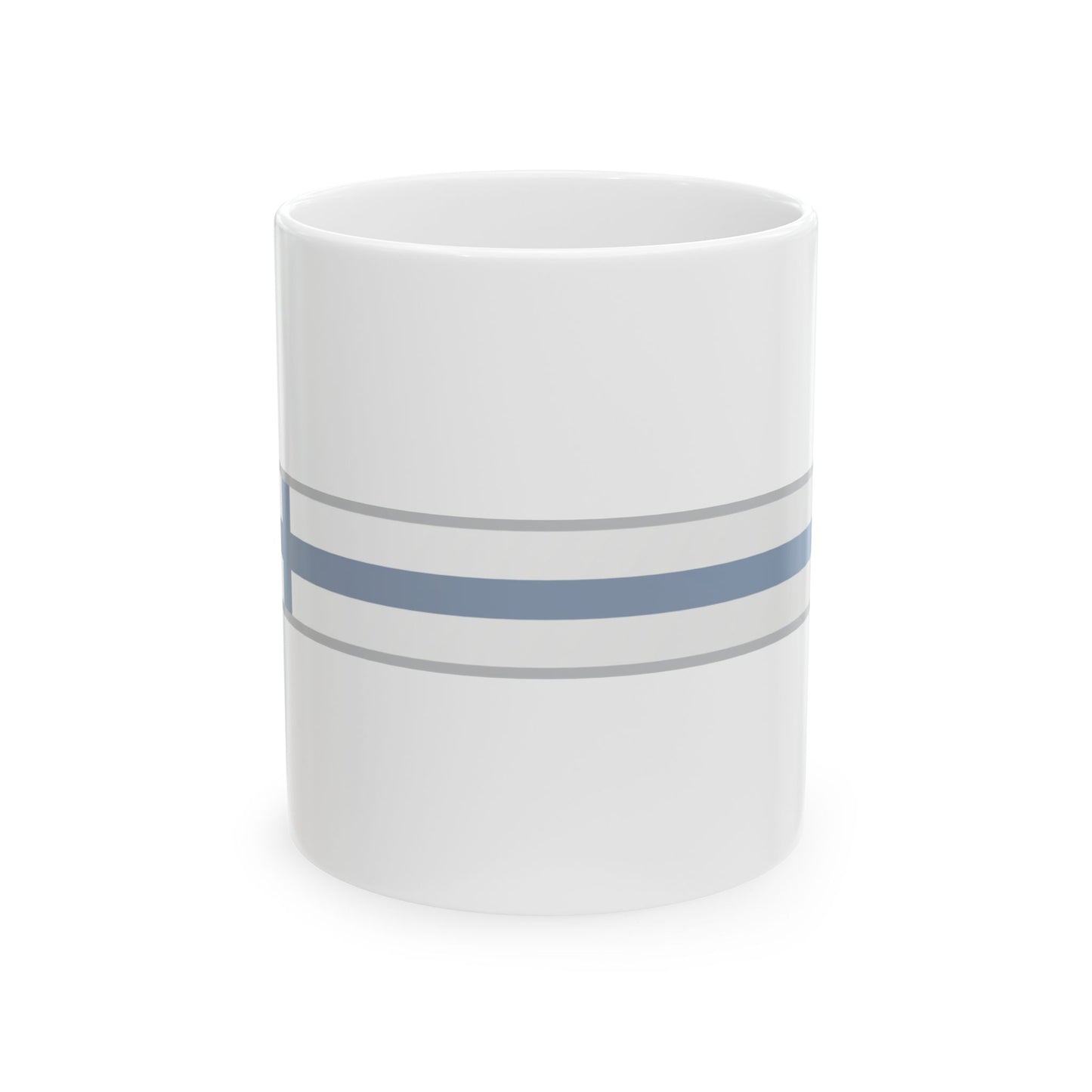 FlagRibbon Finland Shrt (Finland) White Coffee Mug-11oz-Go Mug Yourself