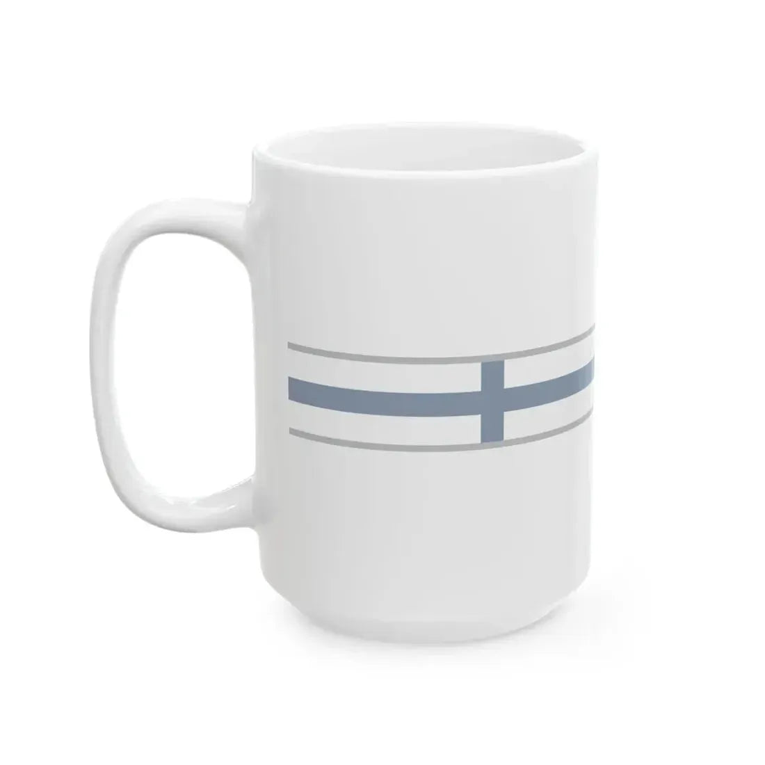 FlagRibbon Finland Shrt (Finland) White Coffee Mug - Go Mug Yourself