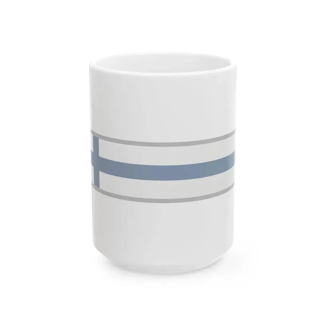 FlagRibbon Finland Sup Shrt (Finland) White Coffee Mug 15oz - Go Mug Yourself