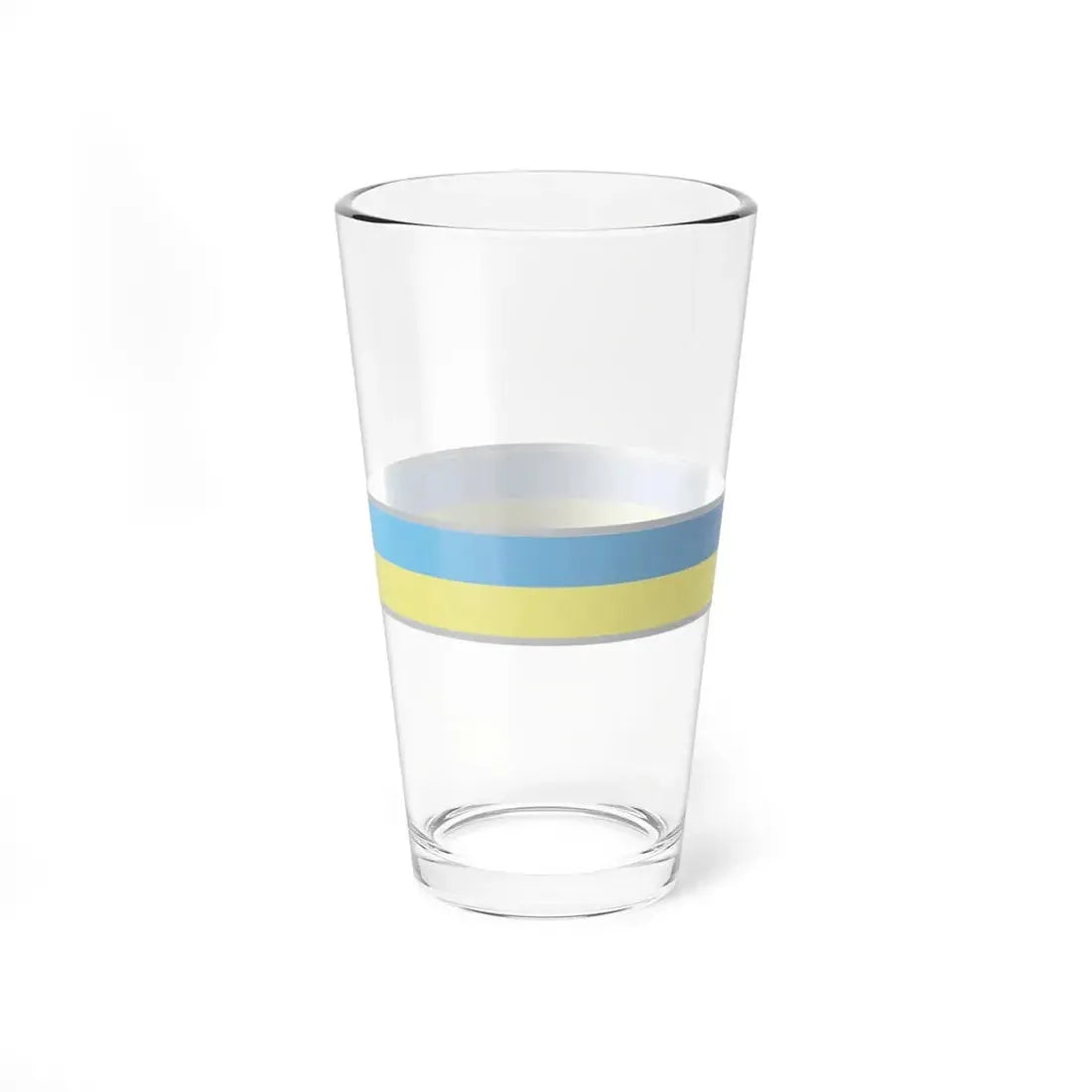 FlagRibbon Ukraine Shrt (Ukraine) Pint Glass 16oz 16oz - Go Mug Yourself