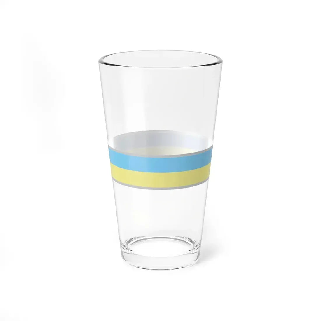 FlagRibbon Ukraine Shrt (Ukraine) Pint Glass 16oz - Go Mug Yourself