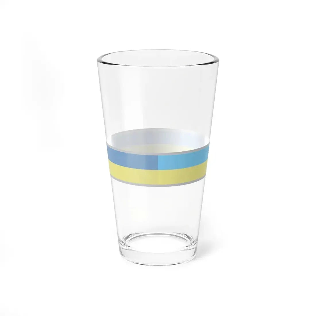 FlagRibbon Ukraine Shrt (Ukraine) Pint Glass 16oz - Go Mug Yourself