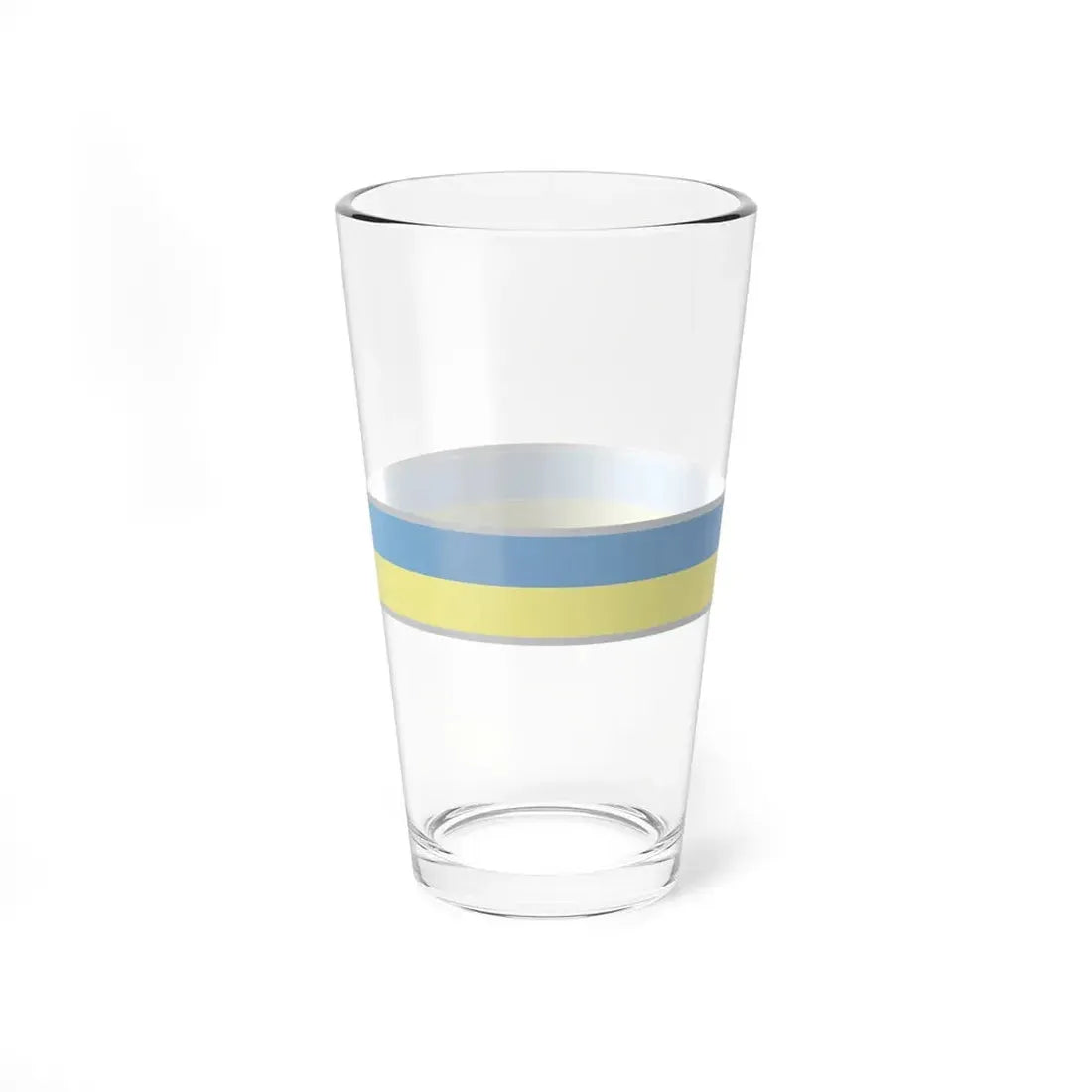 FlagRibbon Ukraine Shrt (Ukraine) Pint Glass 16oz - Go Mug Yourself