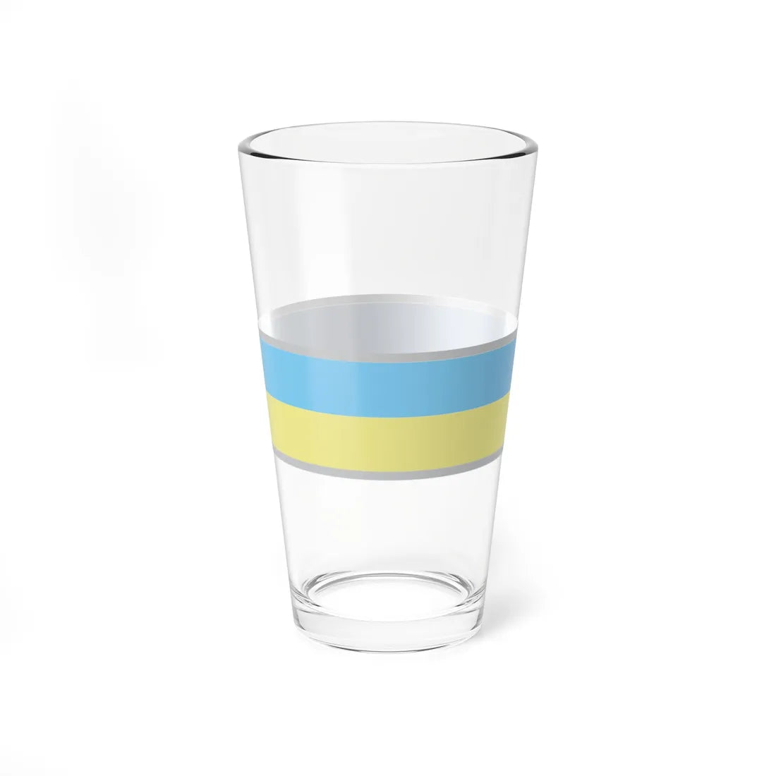 FlagRibbon Ukraine Sup Shrt (Ukraine) Pint Glass 16oz - Go Mug Yourself