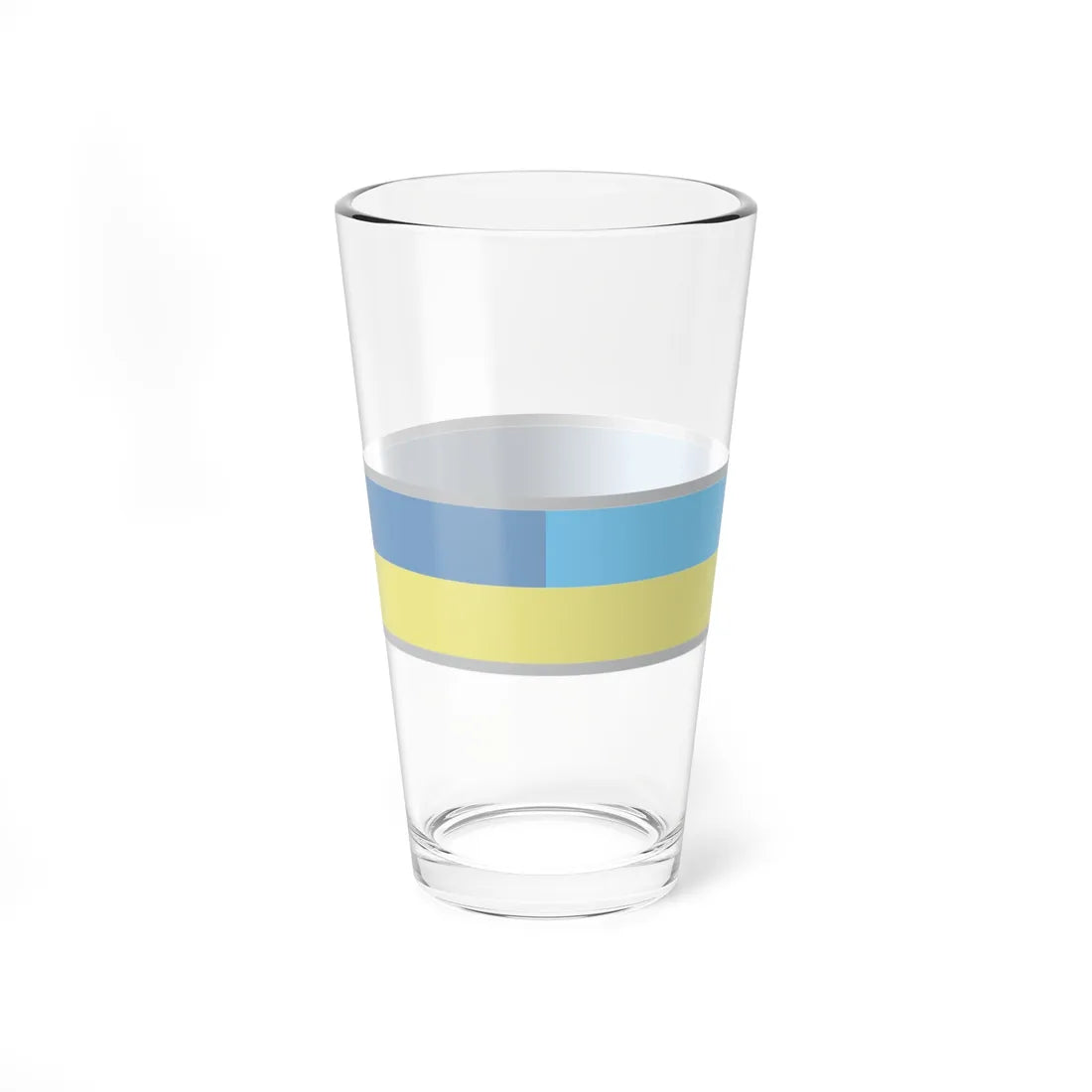 FlagRibbon Ukraine Sup Shrt (Ukraine) Pint Glass 16oz - Go Mug Yourself