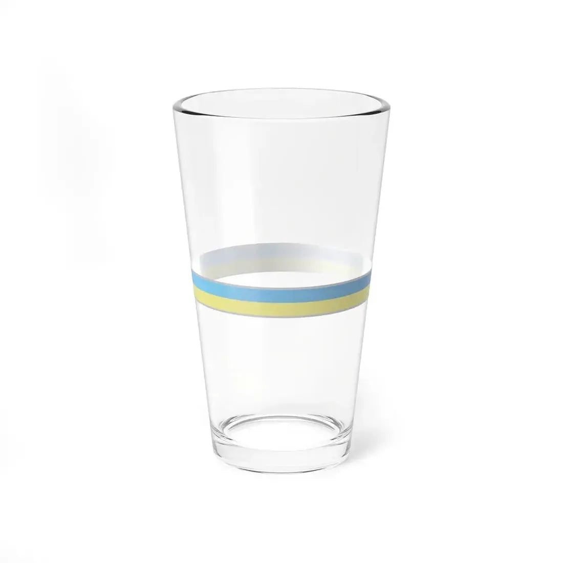 FlagRibbon Ukraine (Ukraine) Pint Glass 16oz 16oz - Go Mug Yourself