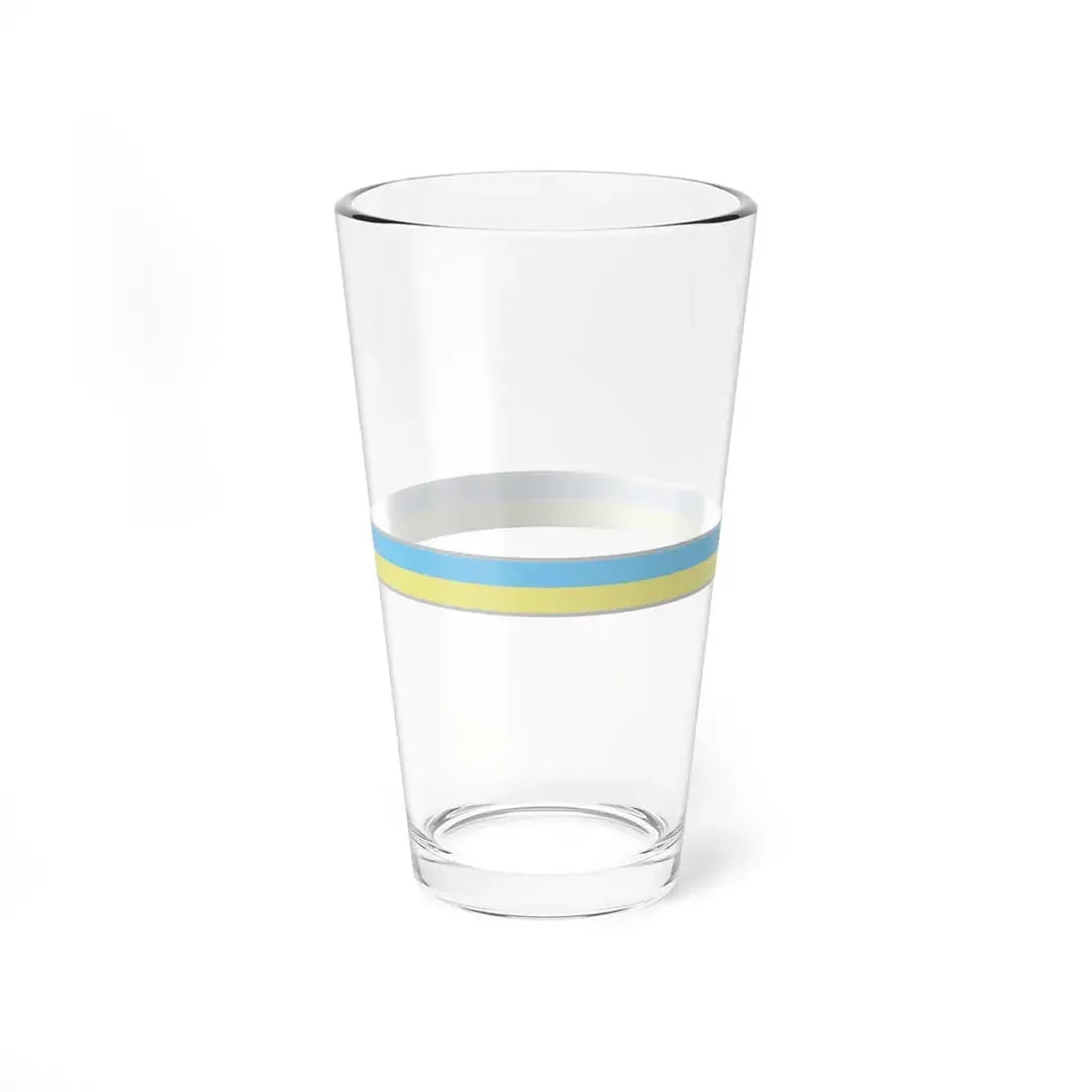 FlagRibbon Ukraine (Ukraine) Pint Glass 16oz - Go Mug Yourself