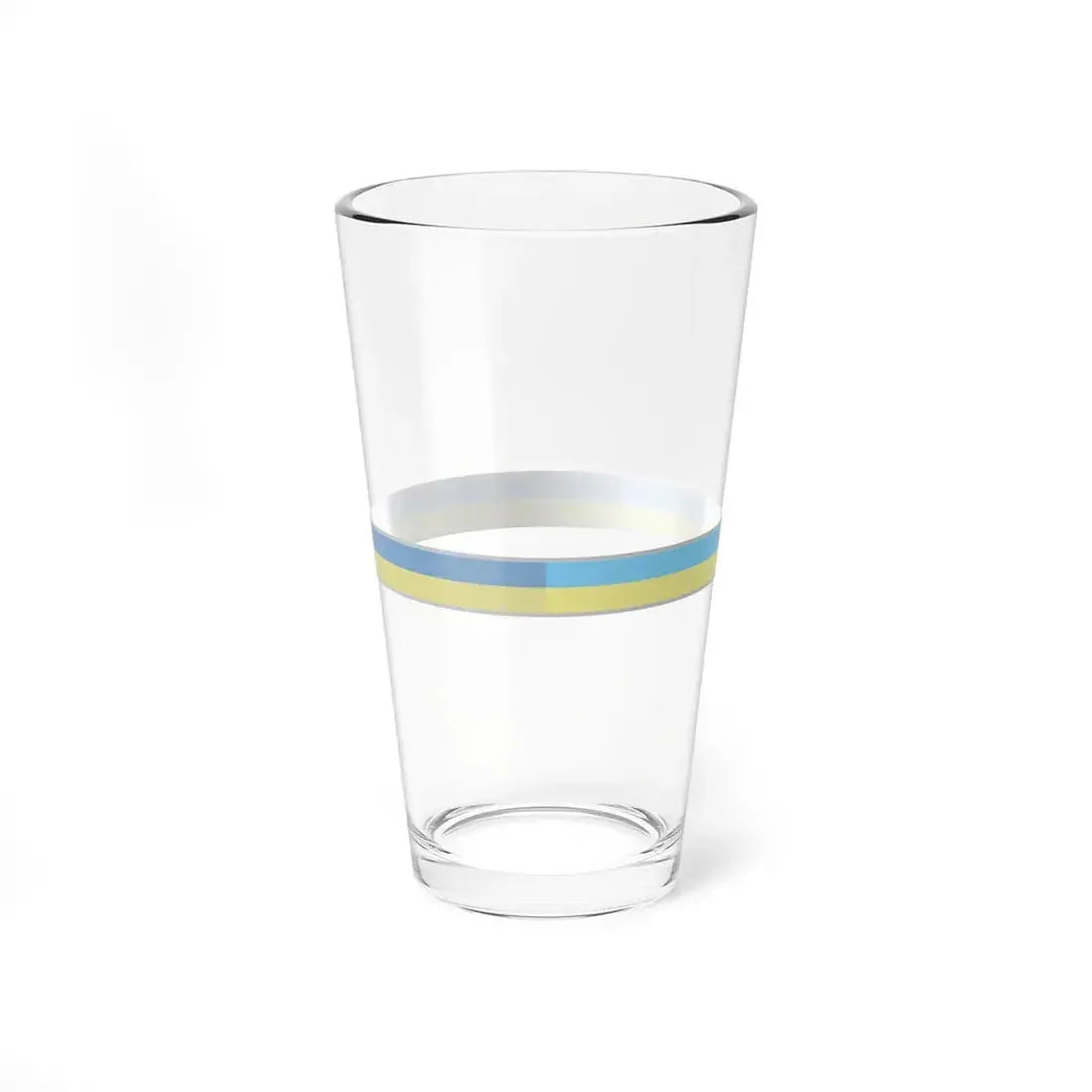 FlagRibbon Ukraine (Ukraine) Pint Glass 16oz - Go Mug Yourself