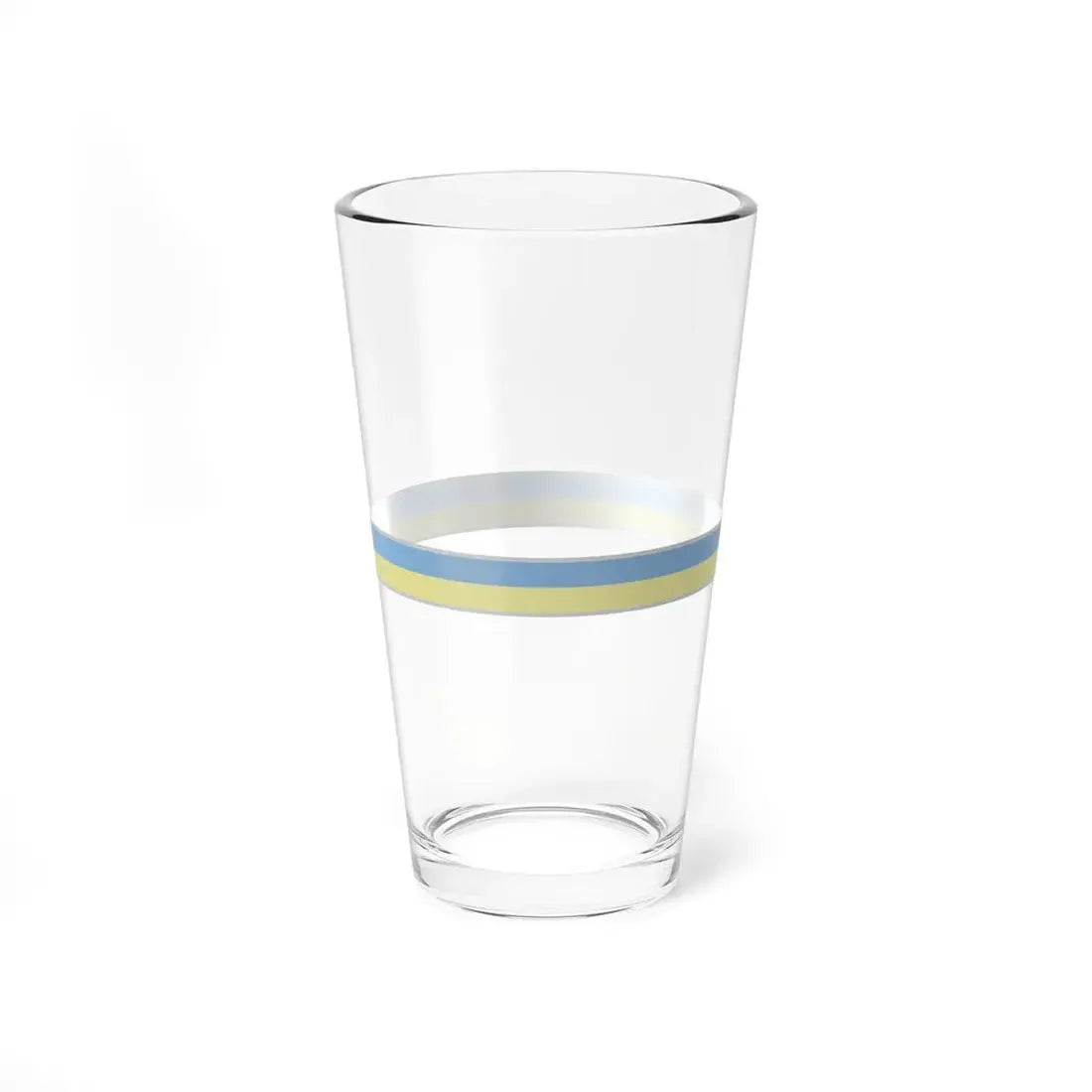 FlagRibbon Ukraine (Ukraine) Pint Glass 16oz - Go Mug Yourself