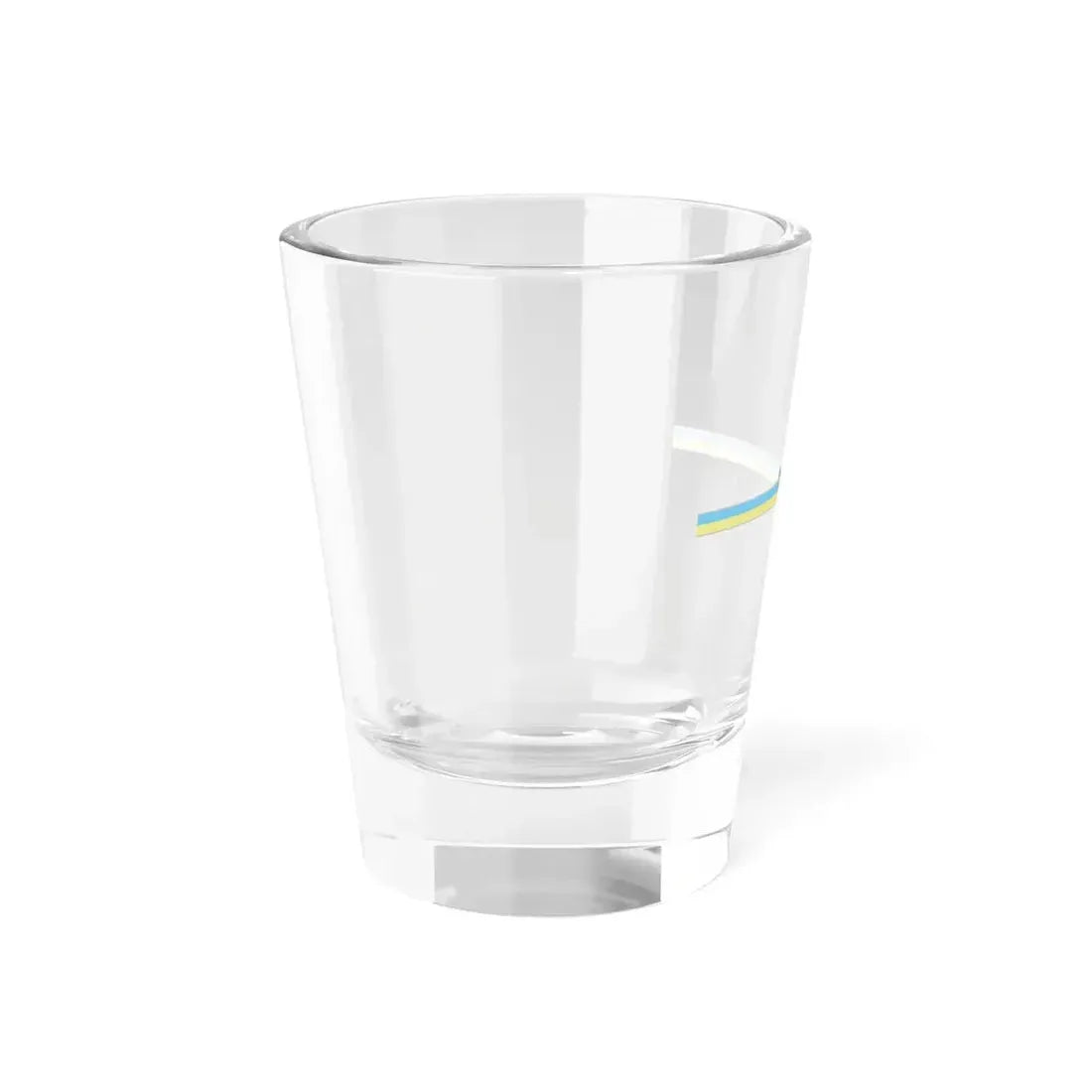 FlagRibbon Ukraine (Ukraine) Shot Glass 1.5oz - Go Mug Yourself