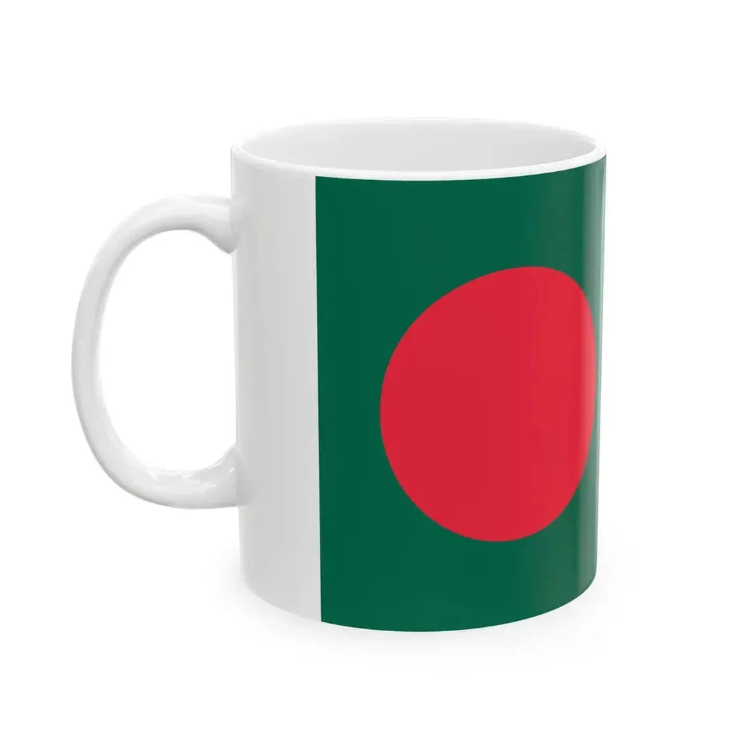 Flags of Bangladesh and South Korea 16-9 (Bangladesh) White Coffee Mug - Go Mug Yourself