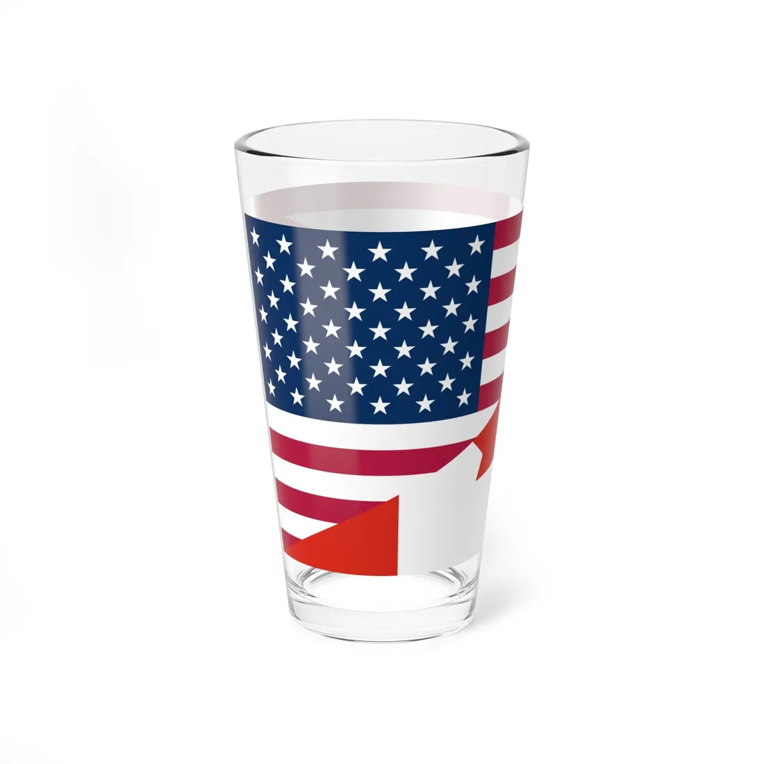 Flags of Canada and the United States (Canada) Pint Glass 16oz - Go Mug Yourself