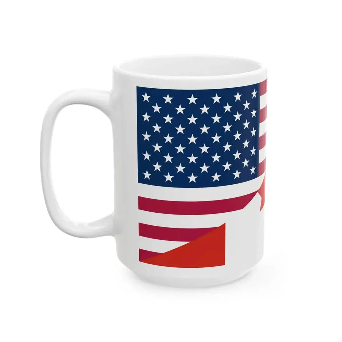 Flags of Canada and the United States (Canada) White Coffee Mug - Go Mug Yourself