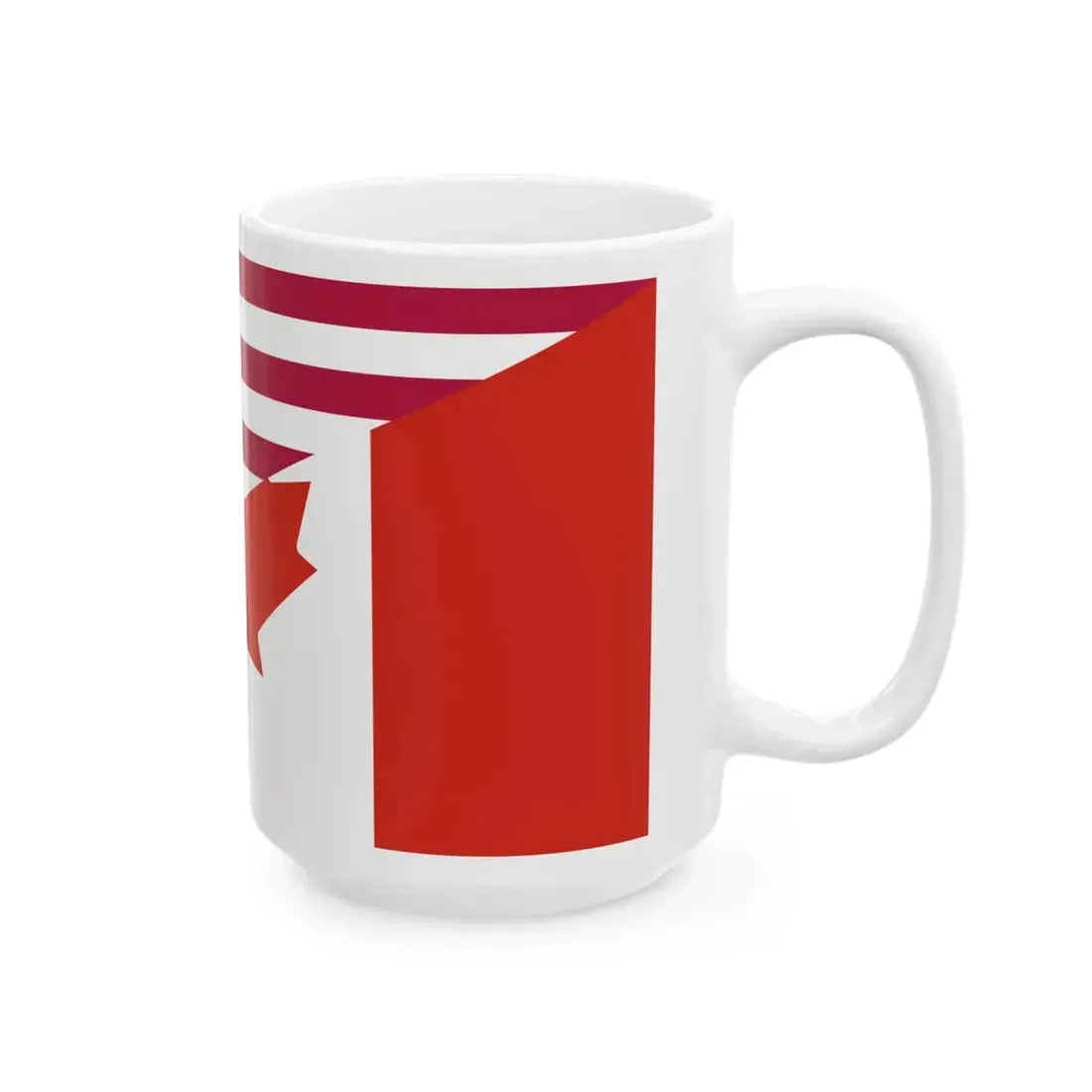 Flags of Canada and the United States (Canada) White Coffee Mug - Go Mug Yourself