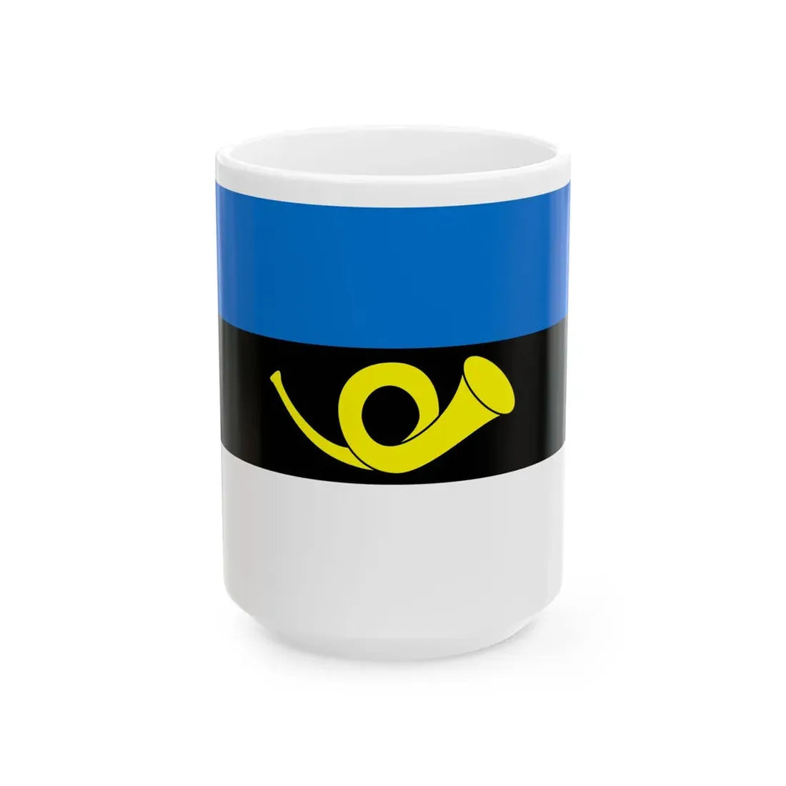 Flags of Estonia - Postal Flag (Estonia) White Coffee Mug 15oz - Go Mug Yourself