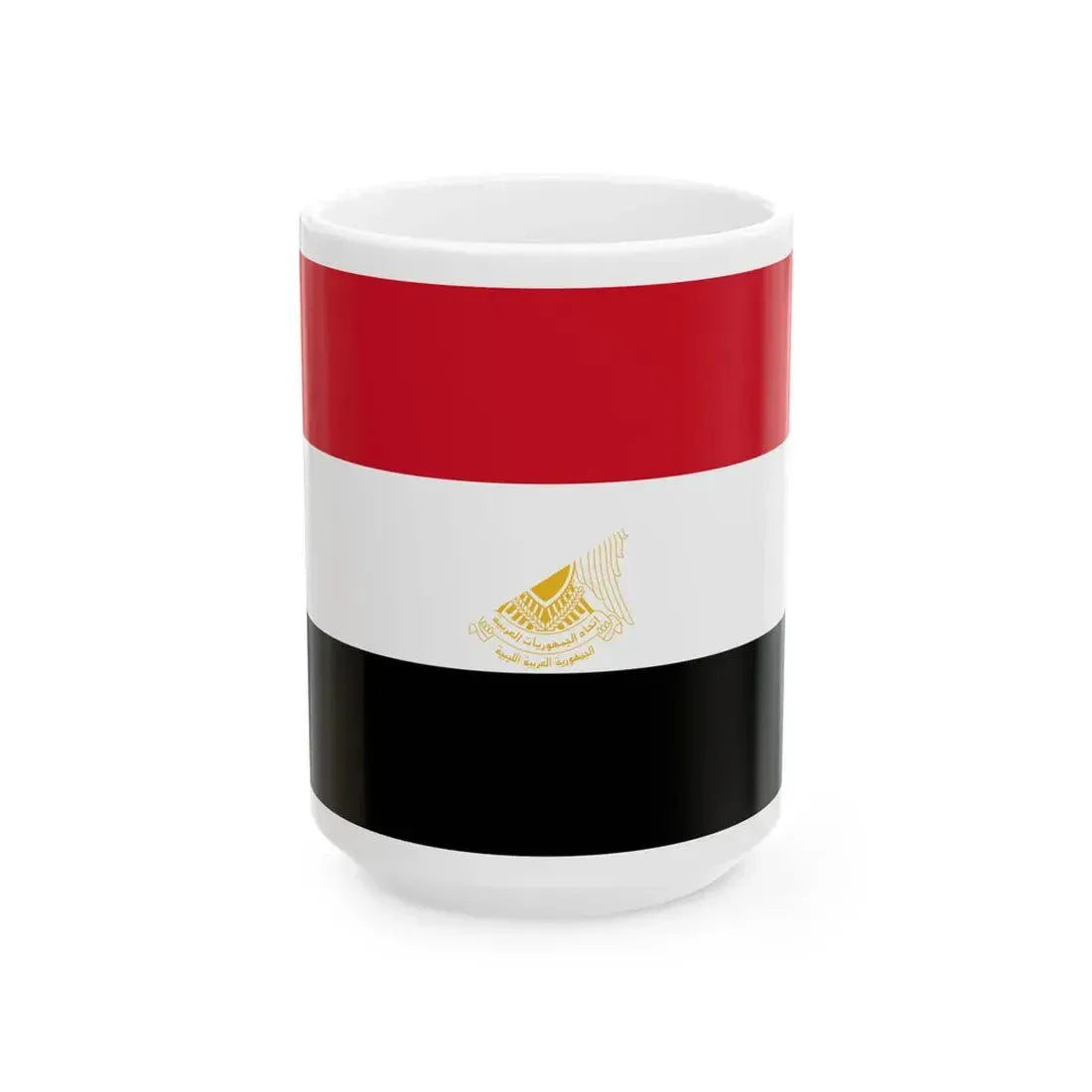 Flags of Libya 1972 (Libya) White Coffee Mug 15oz - Go Mug Yourself