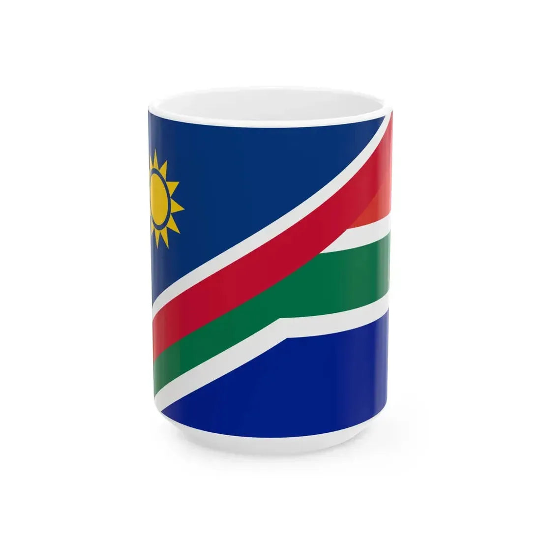 Flags of Namibia and South Africa (Namibia) White Coffee Mug 15oz - Go Mug Yourself