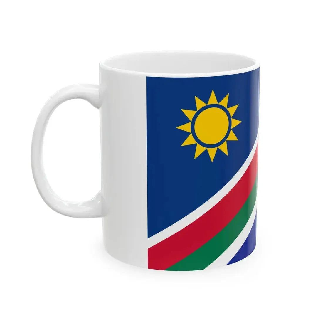 Flags of Namibia and South Africa (Namibia) White Coffee Mug - Go Mug Yourself