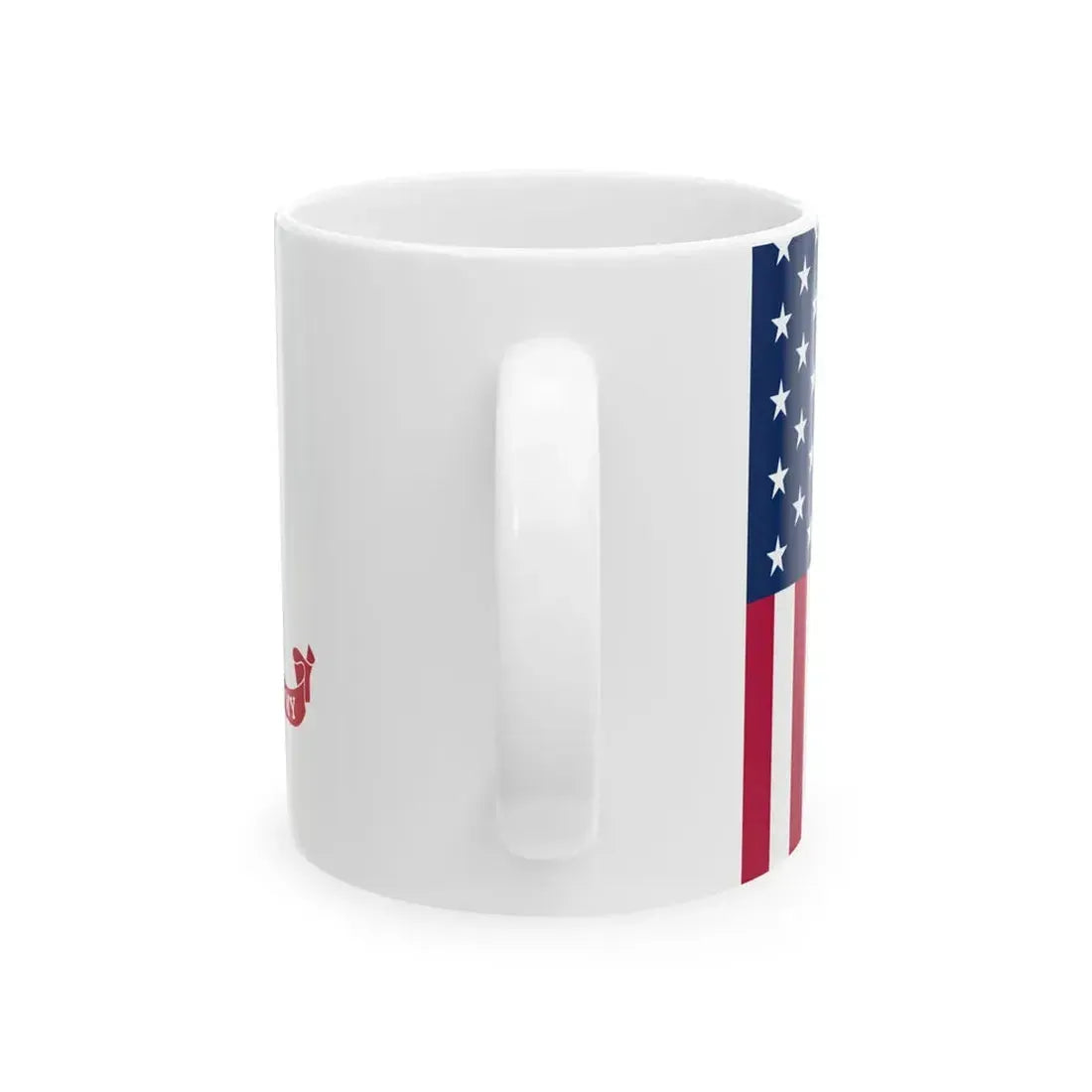 Flags of USA and the US Army 16-9 ratio (United States) White Coffee Mug - Go Mug Yourself