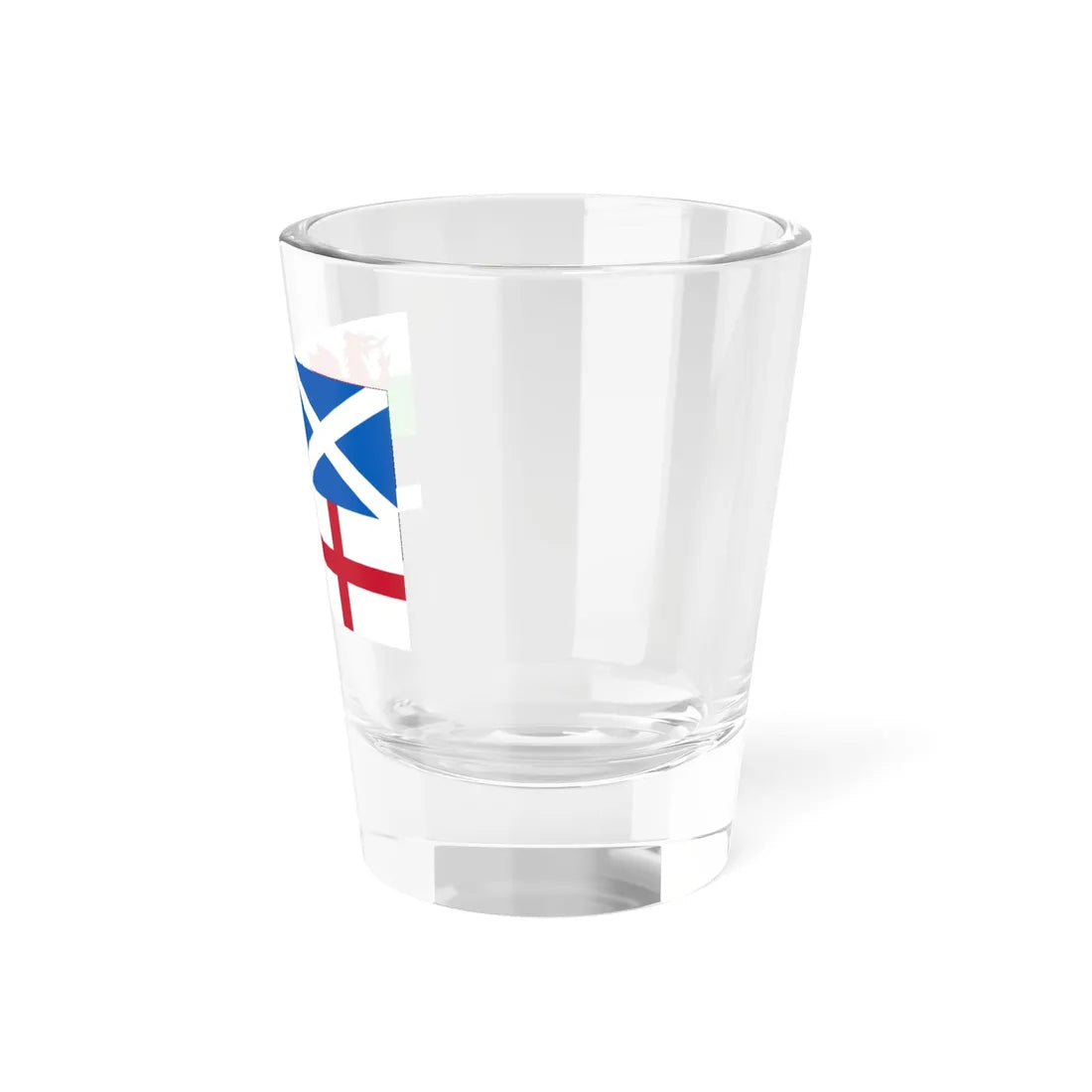 Flags of Wales Scotland Cornwall and England (England) Shot Glass 1.5oz - Go Mug Yourself