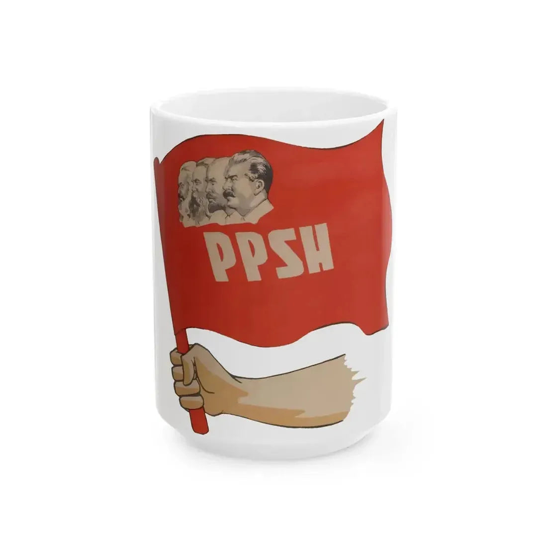 Flamuri Fitimtar (Albania) White Coffee Mug 15oz - Go Mug Yourself