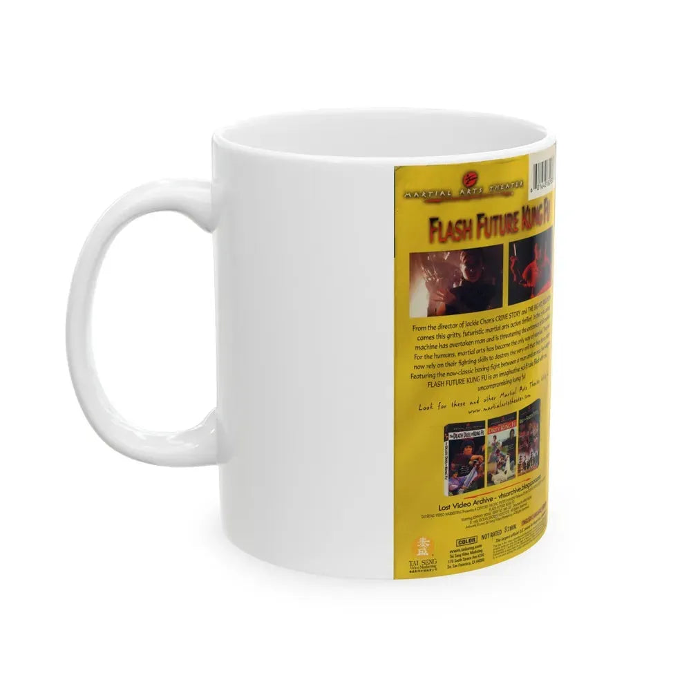 FLASH FUTURE KUNG FU (VHS COVER) - White Coffee Mug - Go Mug Yourself