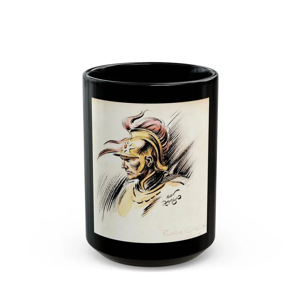 Flash Gordon Illustration (circa 1930s) - Black Coffee Mug 15oz - Go Mug Yourself