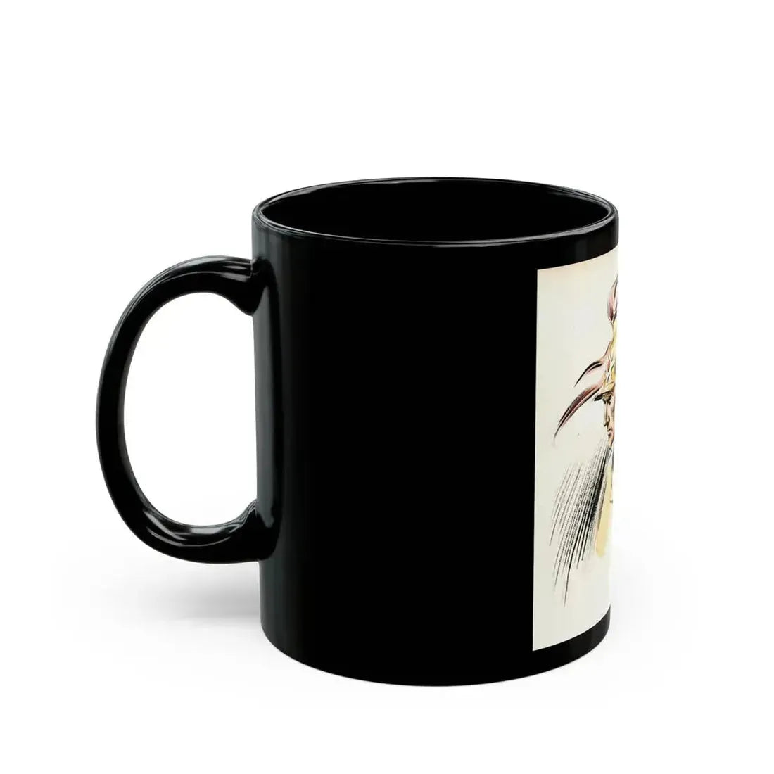 Flash Gordon Illustration (circa 1930s) - Black Coffee Mug - Go Mug Yourself