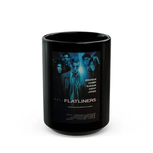 FLATLINERS 1990 Movie Poster - Black Coffee Mug 15oz - Go Mug Yourself