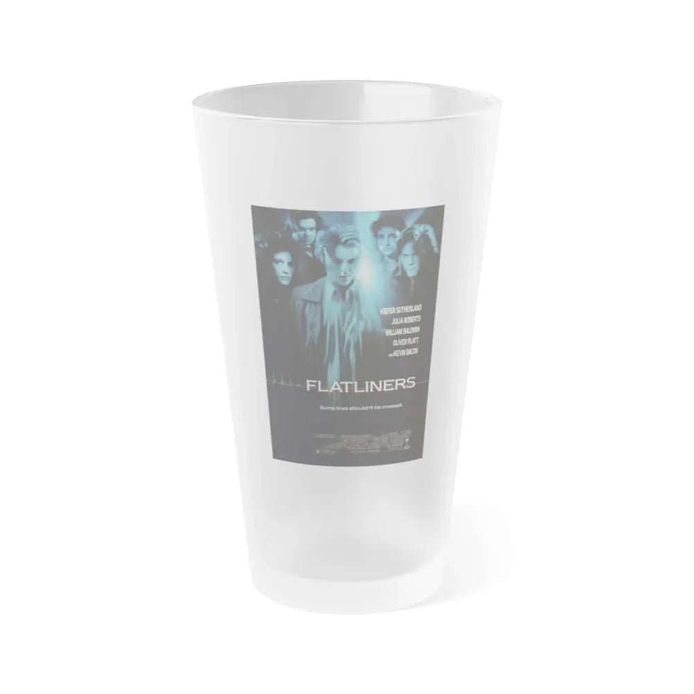 FLATLINERS 1990 Movie Poster - Frosted Pint Glass 16oz 16oz Frosted - Go Mug Yourself