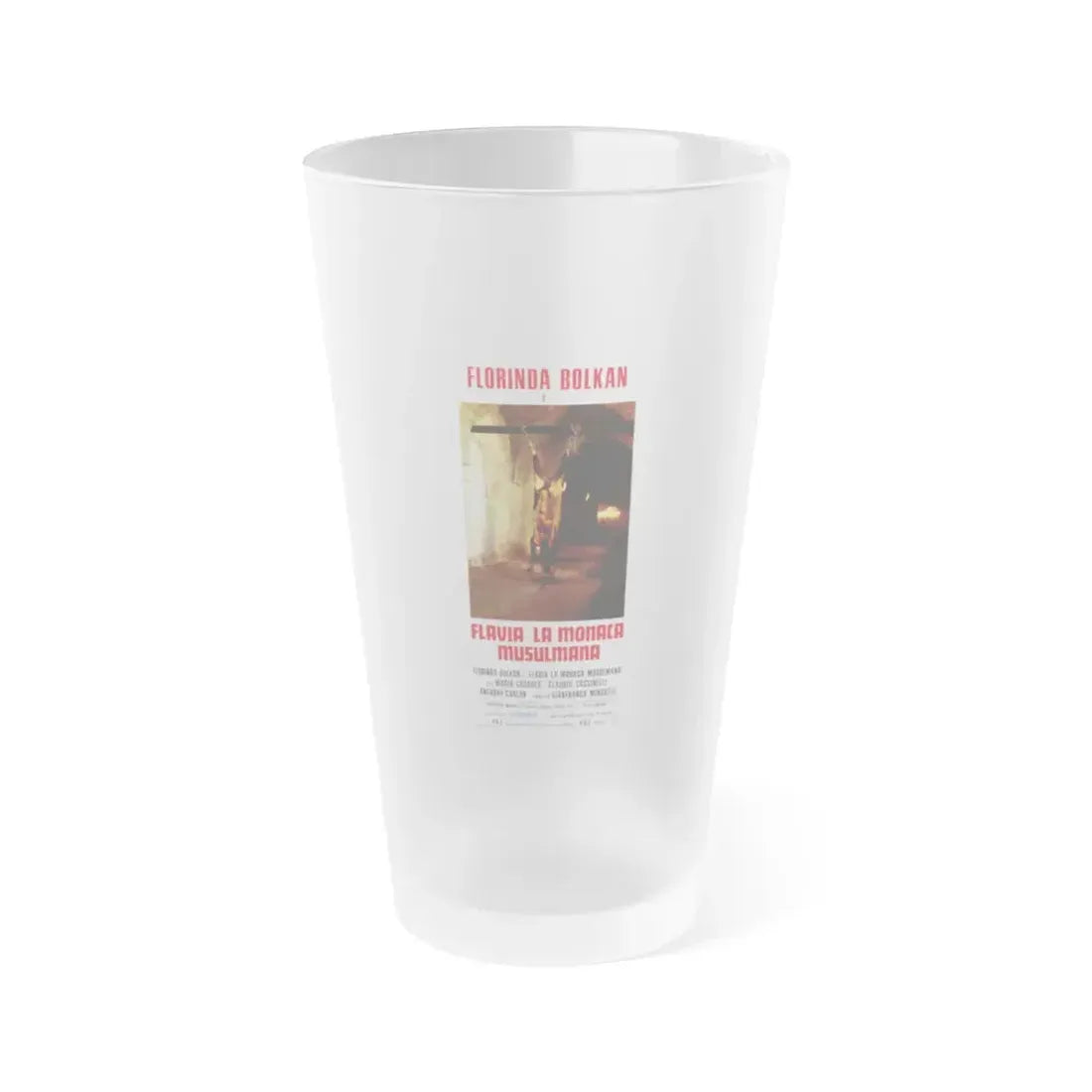 FLAVIA THE HERETIC (ITALIAN) 1974 Movie Poster - Frosted Pint Glass 16oz 16oz Frosted - Go Mug Yourself