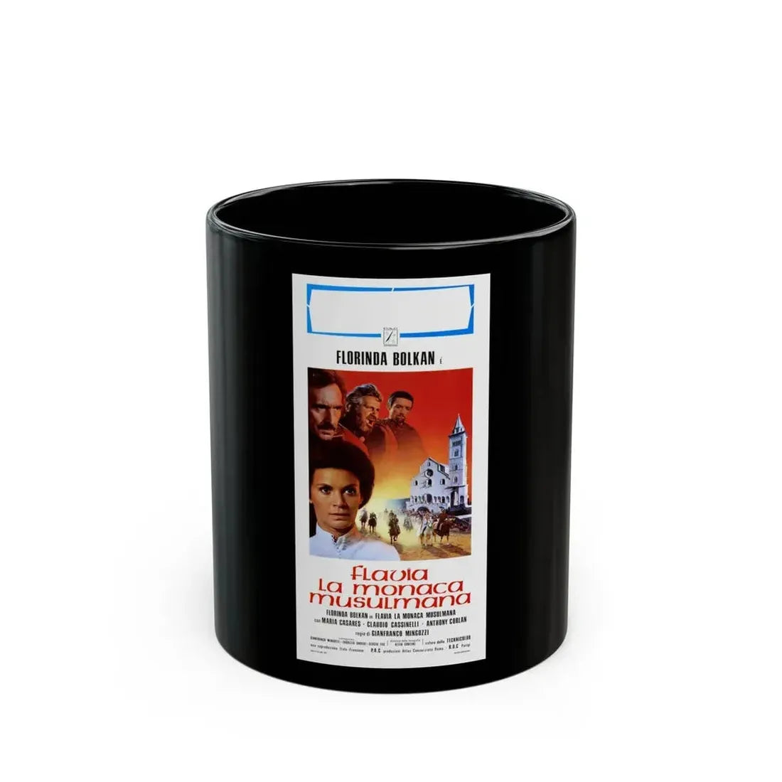 FLAVIA THE HERETIC (ITALIAN) (3) 1974 Movie Poster - Black Coffee Mug 11oz - Go Mug Yourself