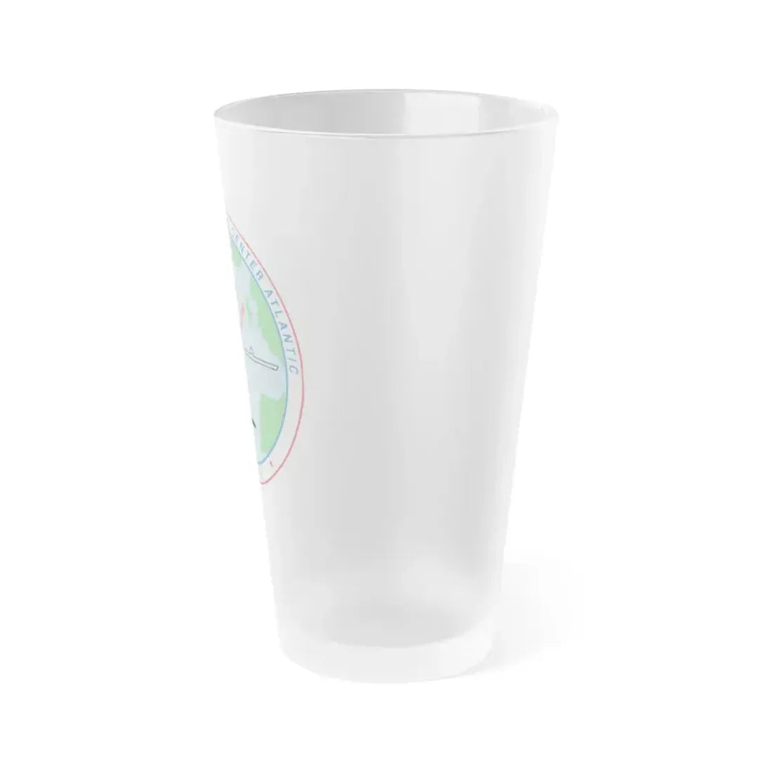 Fleet Combat Trng Ctr Atlantic Dam Neck (U.S. Navy) Frosted Pint Glass 16oz - Go Mug Yourself