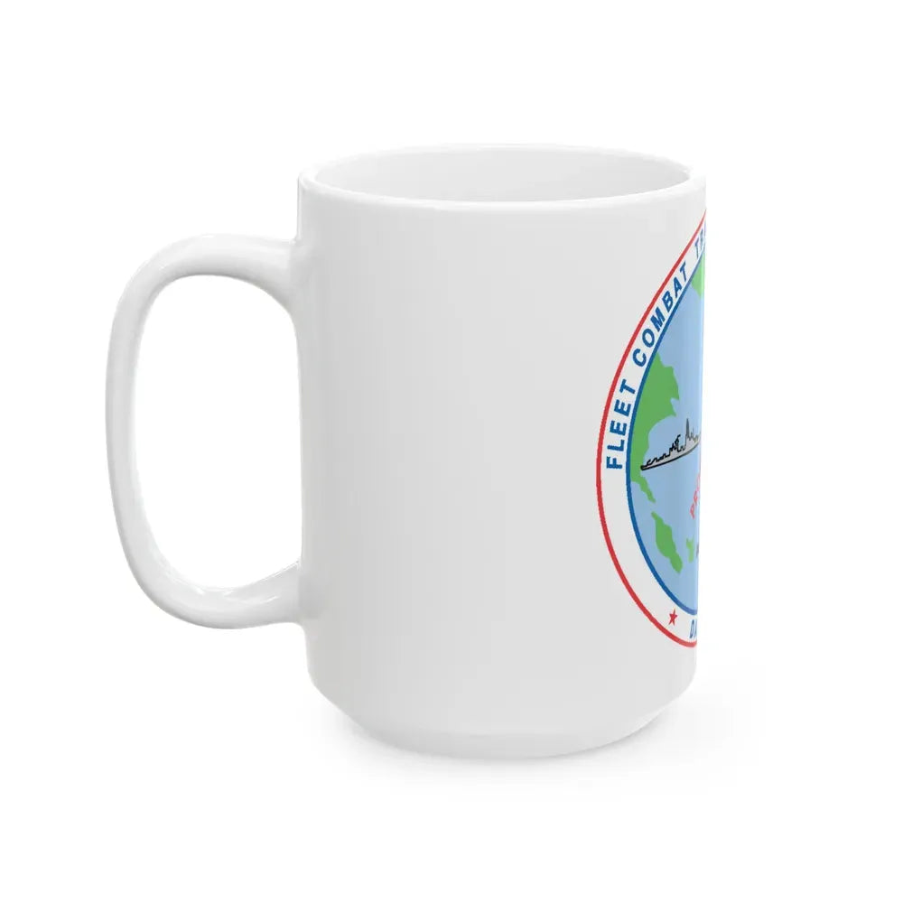 Fleet Combat Trng Ctr Atlantic Dam Neck (U.S. Navy) White Coffee Mug - Go Mug Yourself