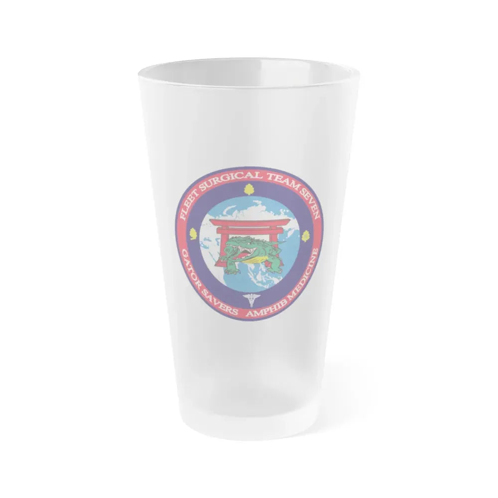 Fleet Surgical Team 7 (U.S. Navy) Frosted Pint Glass 16oz Default Title - Go Mug Yourself