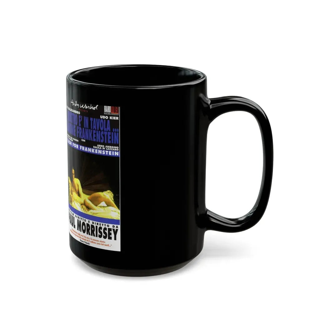 FLESH FOR FRANKENSTEIN (VHS COVER) - Black Coffee Mug - Go Mug Yourself