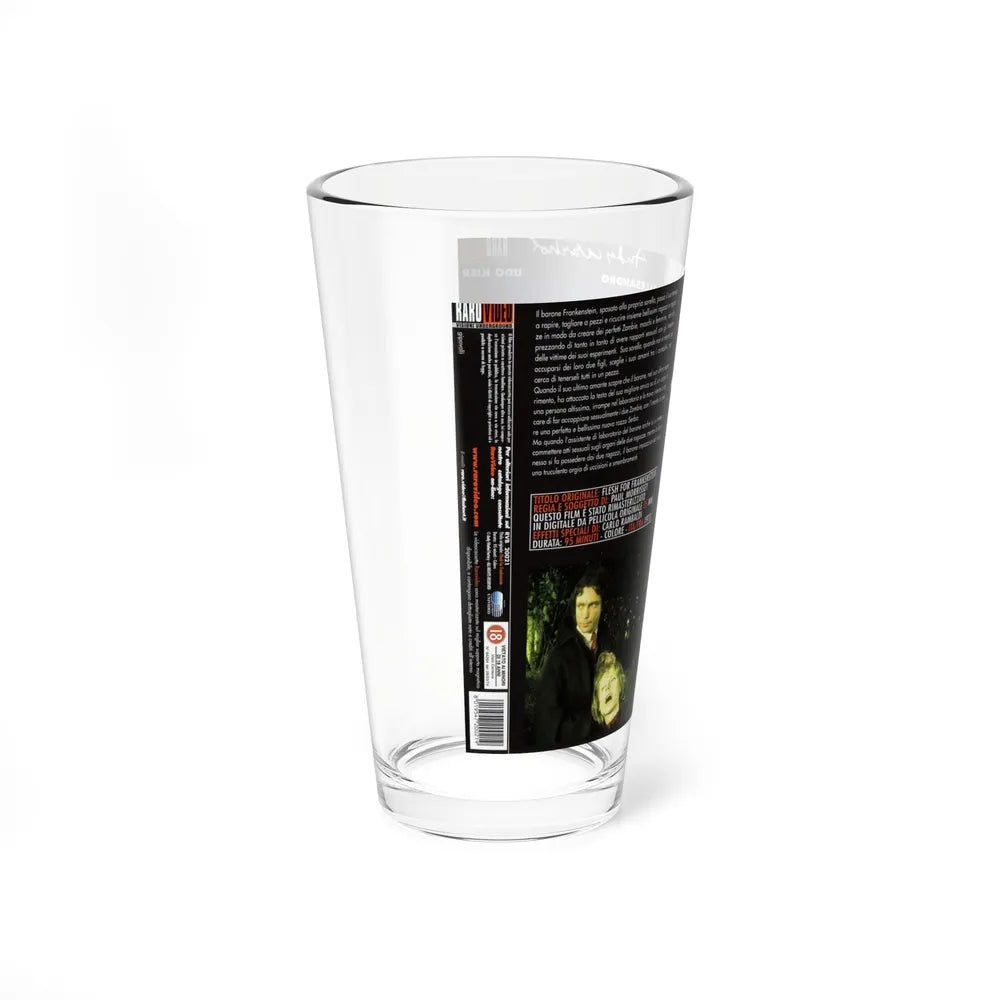 FLESH FOR FRANKENSTEIN (VHS COVER) Pint Glass 16oz - Go Mug Yourself