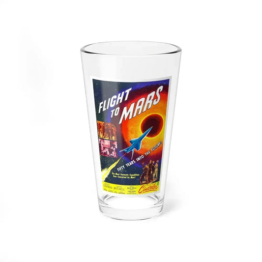 FLIGHT TO MARS 1951 Movie Poster - Pint Glass 16oz 16oz - Go Mug Yourself