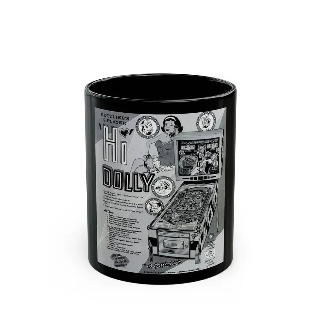 Flipper 1965 (Music Poster) Black Coffee Mug 11oz - Go Mug Yourself