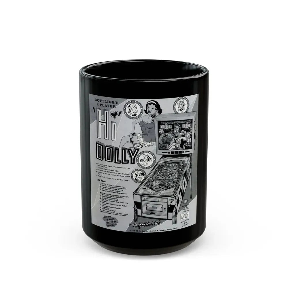 Flipper 1965 (Music Poster) Black Coffee Mug 15oz - Go Mug Yourself
